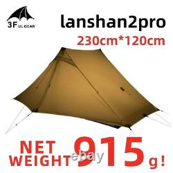 3f Lanshan 2pro Ultraléger Camping 2 Personnes Tente De Randonnée 3 Saison Tente De Plein Air