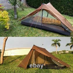 3f Lanshan 2pro Ultralight 2 Personnes Camping De Plein Air Tente De Randonnée 3 Saison Khaki