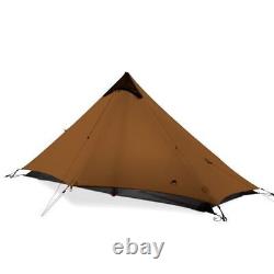 3f Lanshan Ultralight 1 Personne Wild Camping Tente 15d Léger Khaki 3 Saison