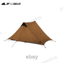 3f Ul Gear 2022 Nouveau 4 Saison Lanshan2 Ultralight Camping 15d Tente 2 Personne Khaki