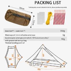 3f Ul Gear Lanshan 1 Outdoor Ultralight Camping Tente 3 Saison 15d (2021 Ver.)