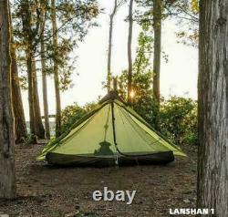 3f Ul Gear Lanshan 1 Personne Outdoor Ultralight Wild Camping Tente 3 Saison 15d