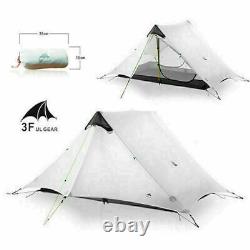 3f Ul Gear Lanshan2 Ultralight 2 Person Wild Camping Tente Léger Blanc Nouveau