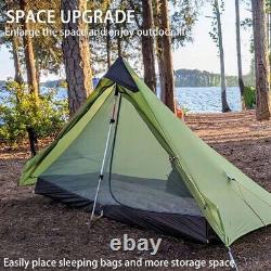 3f Ul Gear Nouveau 230cm Tente Ultra Légère 1 Personne Camping En Plein Air Randonnée 3 Saison