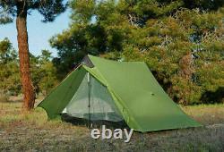 3ful Gear Lanshan 2 Ultralight 1/2 Personne Wild Camping Tente 15d Léger Nouveau