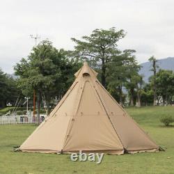 4 Saison Camping Teepee Tipi 5-8person Grande Tente Pyramid Backpacking Tent Yourtes