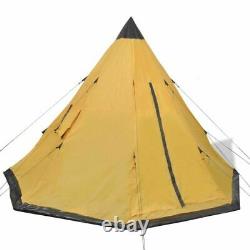 4-personne Camping Tente Randonnée Tipi Voyage En Famille En Plein Air Avec Windows Waterproof