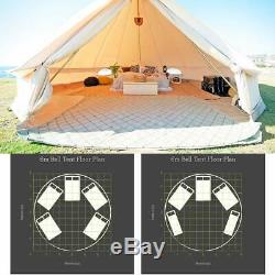 4-saison Glamping Tente De Bell 6m Tente En Toile Camping Safari Imperméable Yourte Sibley