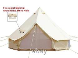 4m Beige Waterpoof Glamping Cotton Canvas Bell Tente Yurt British Tents 6-8person
