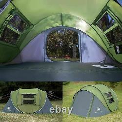 4person Man Family Tent Instant Pop Up Tent Breathable Outdoor Camping Randonnée Royaume-uni