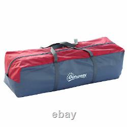 5/6 Personne Léger Camping Tente Blue Storage Compartiments Family Outdoor New