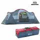 5/6 Personne Léger Camping Tente Blue Storage Compartiments Family Outdoor Uk