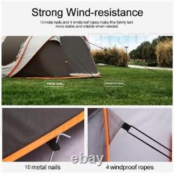 58 Personnes Pop-up Tent Outdoor Automatic Tent Camping Randonnée Tente 110 Inch Uk