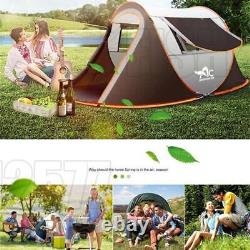 58 Personnes Pop-up Tent Outdoor Automatic Tent Camping Randonnée Tente 110 Inch Uk
