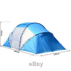6 Personne Compartiment Tente Portable Grande Famille Camping Étanche Easy Set Up