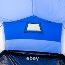Andes 3 Chambre + 1 Salon 6-8 Homme Camping Familial Tente Tunnel 3000mm Bleu