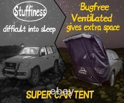 Auvent de camping pour SUV avec écran, imperméable 3000 MM, ombre de hayon de voiture