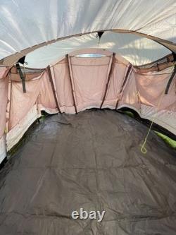 Belle tente Outwell Arkansas 5 de haute qualité avec grande extension d’auvent avant