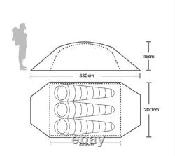 Berghaus Grampian tente dôme 3 places toutes saisons pour camping et randonnée, utilisée une seule fois