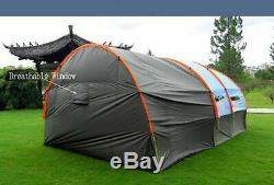 Big Party Tente Voyage 10 Personne Grand Tunnel Famille Camping 1 Hal 2 Chambre Extérieure