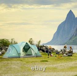 Camping Dome Tente 6-personne Portable Famille Randonnée En Plein Air Backpacking Vert