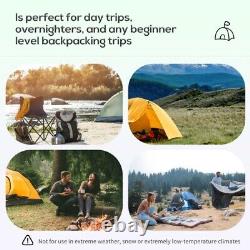 Camping Dome Tente 6-personne Portable Famille Randonnée En Plein Air Backpacking Vert