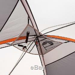 Camping Dome Tente Prolongée Chalet Abri Portable Pour 9 Personne Randonnée En Plein Air