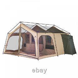 Camping En Plein Air Tente 14 Personne Grande 2 Chambre Family Lodge Écran Porc