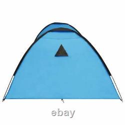 Camping Igloo Tente 650x240x190 CM 8 Personne Bleu
