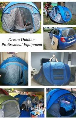Camping Tente Grande Extérieur Automatique Jetant Pop Up Randonnée Waterproof 3 Personnes