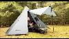 Camping Sauvage En Solo Dans Une Tente Chaude Avec Un Tipi Et Un Poêle De Camping