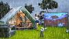 Camping Sous La Pluie Avec Une Tente Gonflable De Luxe