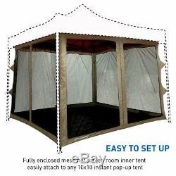 Chambre D'écran Pour La Tente Campante Grande Tente Debout Extérieure De L'abri 10x10 Projeté