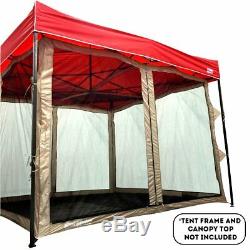 Chambre D'écran Pour La Tente Campante Grande Tente Debout Extérieure De L'abri 10x10 Projeté