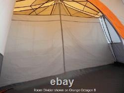 Coleman Cortes Octogone 8 Famille Ou Tente Glamping 360° Vue Panoramique Orange Gris
