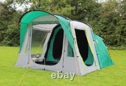 Coleman Oak Canyon 4 Tente tunnel familiale pour 4 personnes, chambre Blackout vert/gris