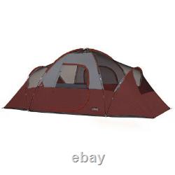 Core Dôme Étendu Tente 16 X 9 Pieds 9 Personne Camping Tente Avec Évents, Rouge
