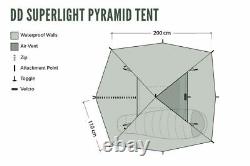DD Superlight Pyramid Tente Livraison Gratuite Aux États-unis