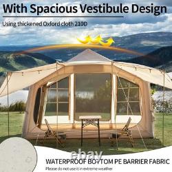 DanCoom Tente de camping gonflable avec grandes bâches, tente familiale gonflable pour 4/6/8 personnes
