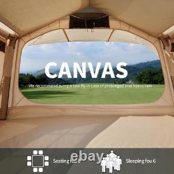 DanCoom Tente de camping gonflable avec grandes bâches, tente familiale gonflable pour 4/6/8 personnes