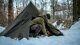 Deux Polonais Grand Ponchos Lavvu Kaki Taille Ii C’est Une Tente Tipi, Aussi L’hiver