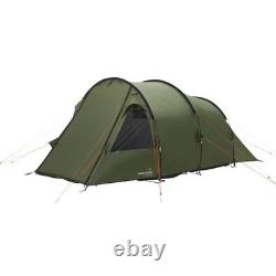Easy Camp Hidra 4, tente familiale pour 4 personnes, grande tente tunnel de camping verte