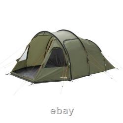 Easy Camp Hidra 5, tente familiale 5 personnes, grande tente tunnel de camping verte