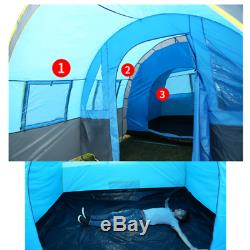 En Plein Air 5-8 Personnes Grand Camping Tente Famille Étanche En Fibre De Verre En Plein Air Randonnée