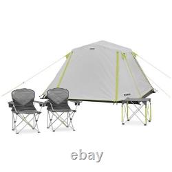 Ensemble de matériel de camping CORE 4 pièces pour 4 personnes : tente avec chaises, table et sac.