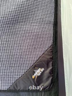Ensemble de tente tunnel Vango Tigris 800 pour 8 personnes avec véritable empreinte et tapis.