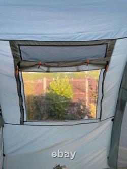 Ensemble de tente tunnel Vango Tigris 800 pour 8 personnes avec véritable empreinte et tapis.