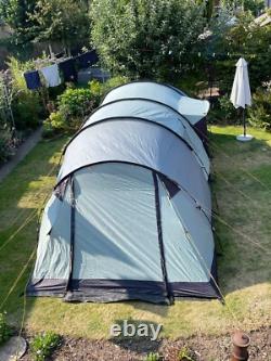 Ensemble de tente tunnel Vango Tigris 800 pour 8 personnes avec véritable empreinte et tapis.
