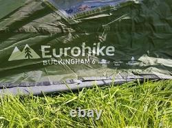 Eurohike Buckingham 6 Tente De Camping Familiale Six Personnes Couchette Homme 2000mm Hh Nouveau