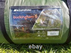 Eurohike Buckingham 6 Tente De Camping Familiale Six Personnes Couchette Homme 2000mm Hh Nouveau